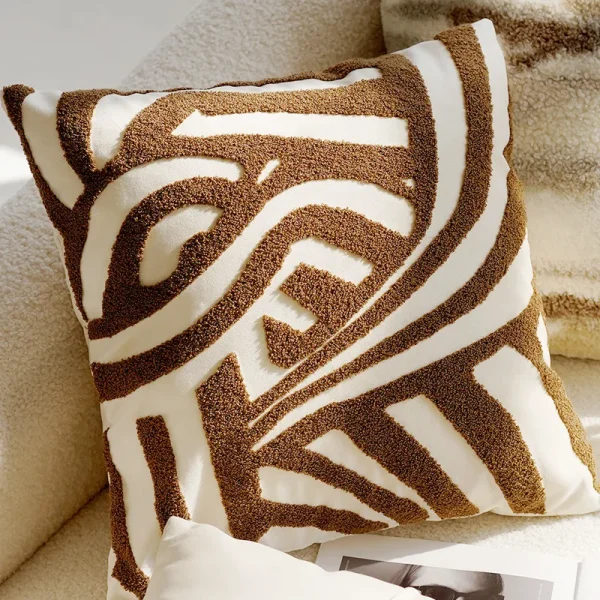 Suede Modern Throw Pillow Cover