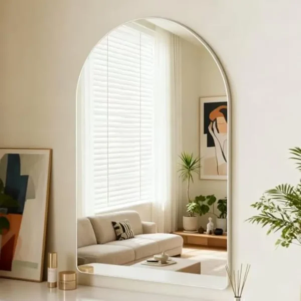 Metal Frame Rounded Arched Tempered Mirror